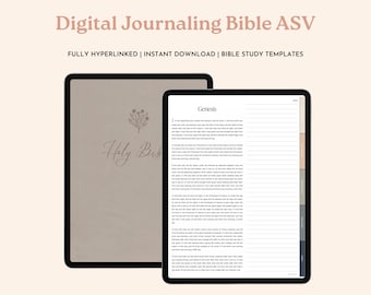 Digital Journaling Bible ASV, Digital Scripture Journal