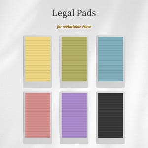 Gekleurd Legal Pad voor reMarkable Paper Pro Move