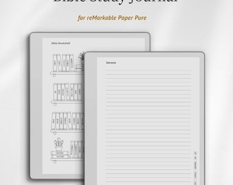 Bible Study Journal for reMarkable Paper Pure