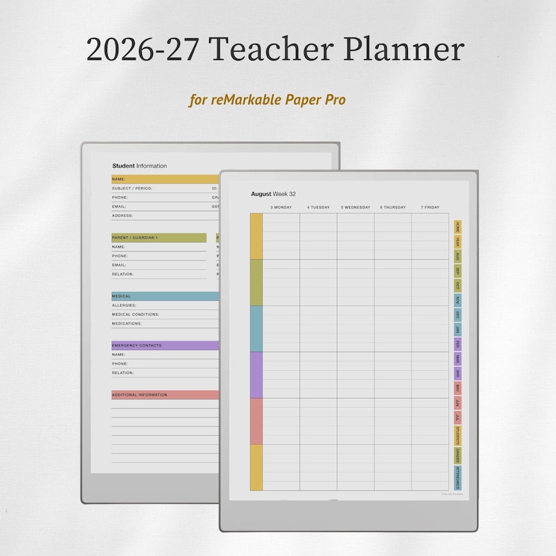 2026 2027 Teacher Planner - Etsy
