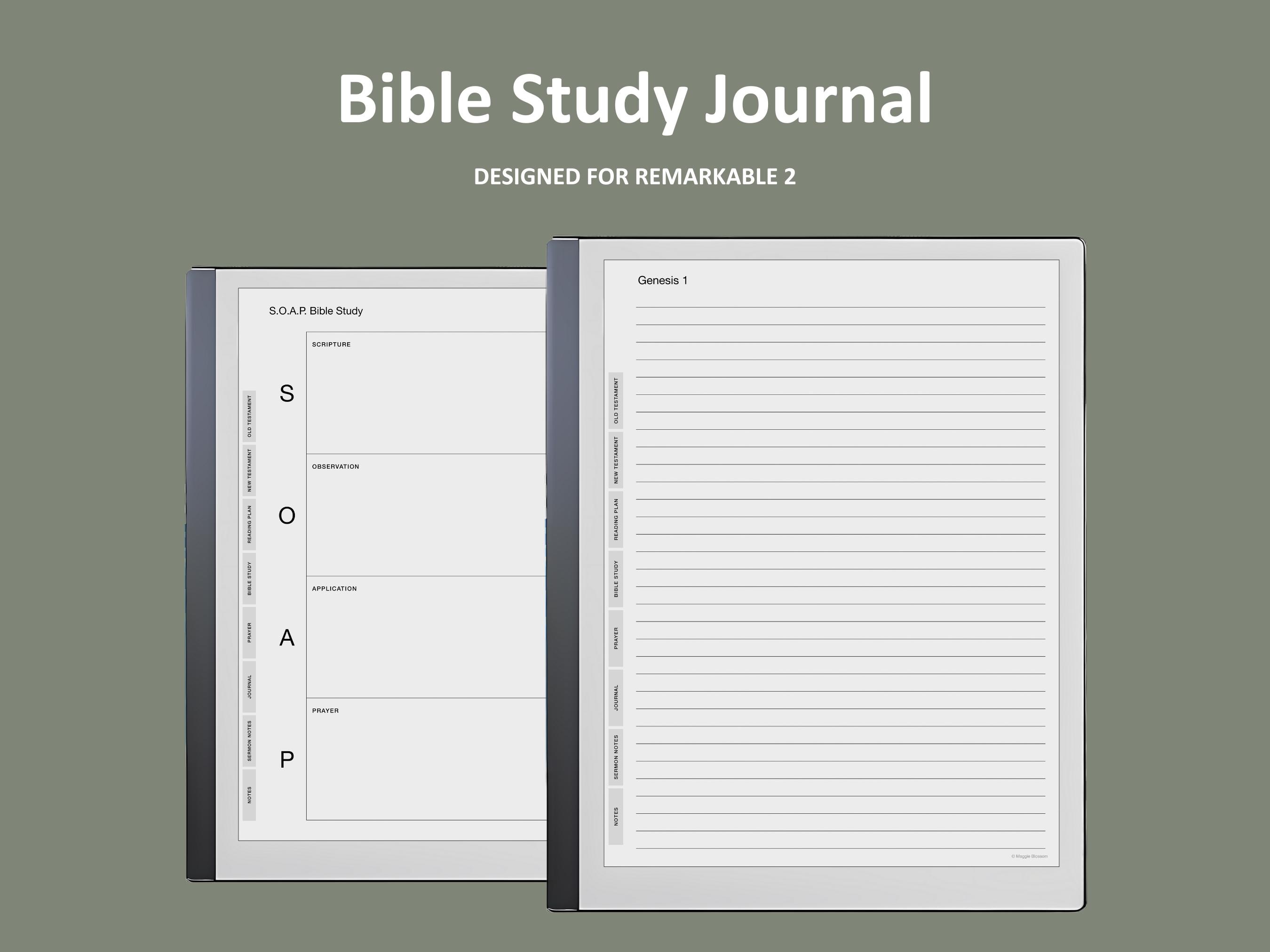 Bible Journaling for Remarkable 2 | Bible Study Journal for Remarkable