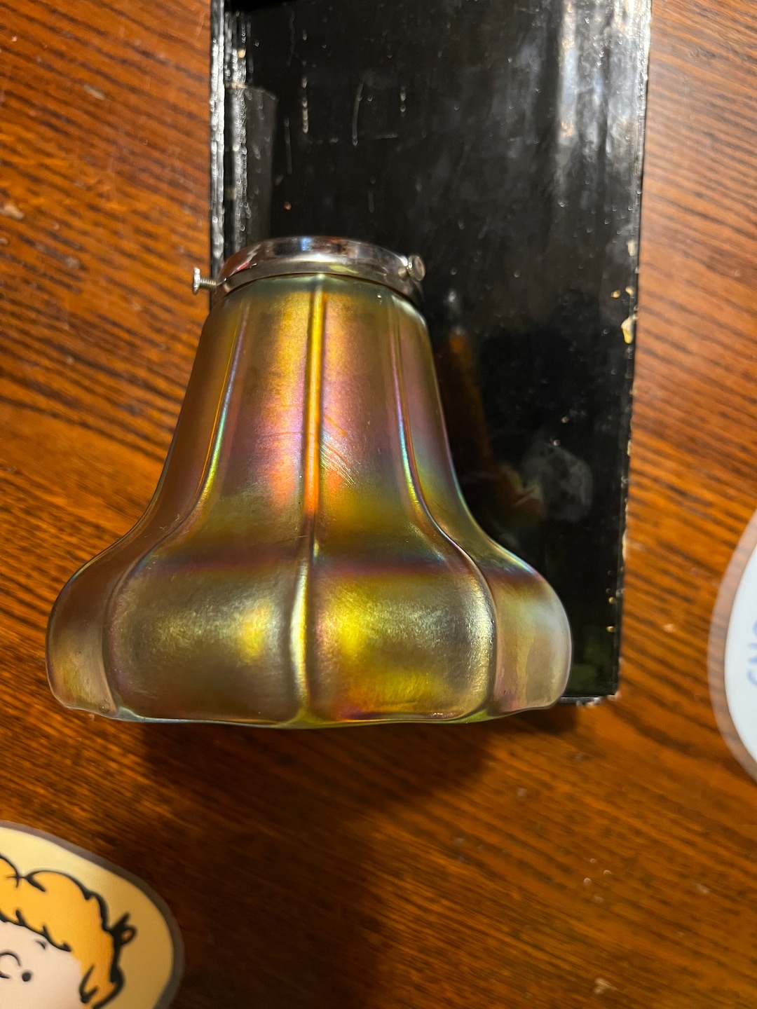 Vintage Carnival Glass Lamp Shade Etsy