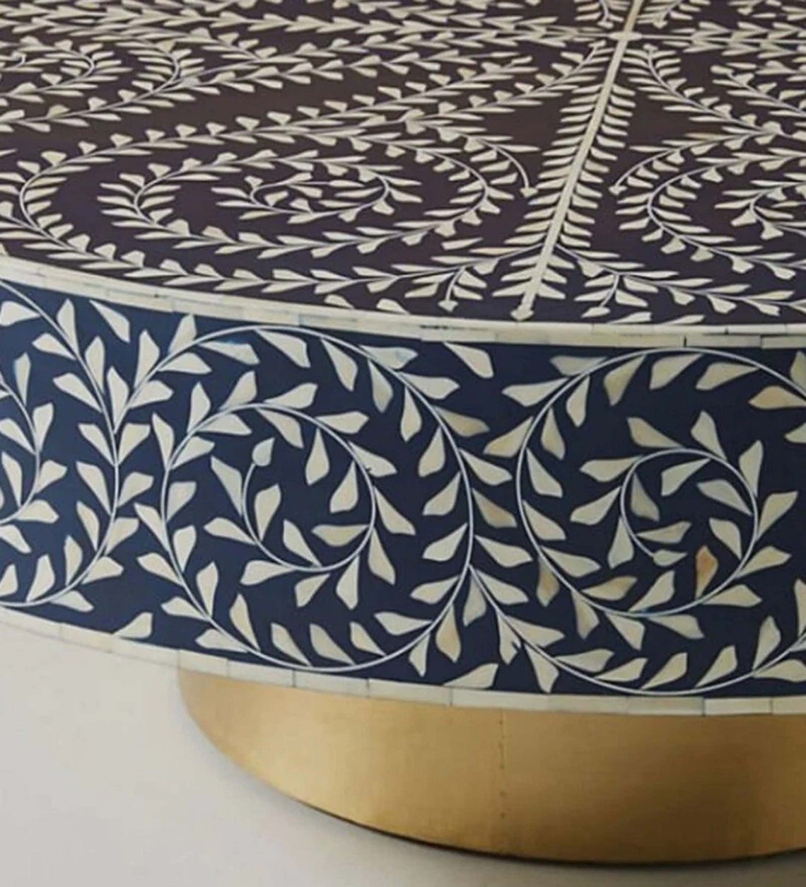 Handmade Bone Inlay Round Coffee Table Unparalleled - Etsy