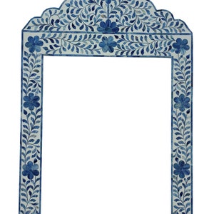 Bone Inlay Vanity Mirror Frame | Bone Inlay Hanging Mirror Frame | Wall Decor Mirror | Vanity Decor mirror | Home Decor | Inlay art Frame