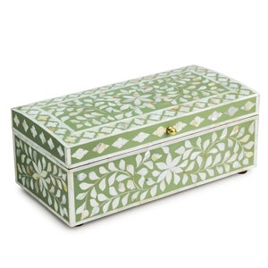 MOP Inlay Schmuckschatulle | Handgemachte Schriftrolle Box | Ornament Aufbewahrungsbox | Geschenkbox | Inlay Art Schöne Box | Dekorative Box - Kostenloser Versand