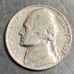 古い 5 セント硬貨/ジェファーソン ニッケル/1970 年米国硬貨/5