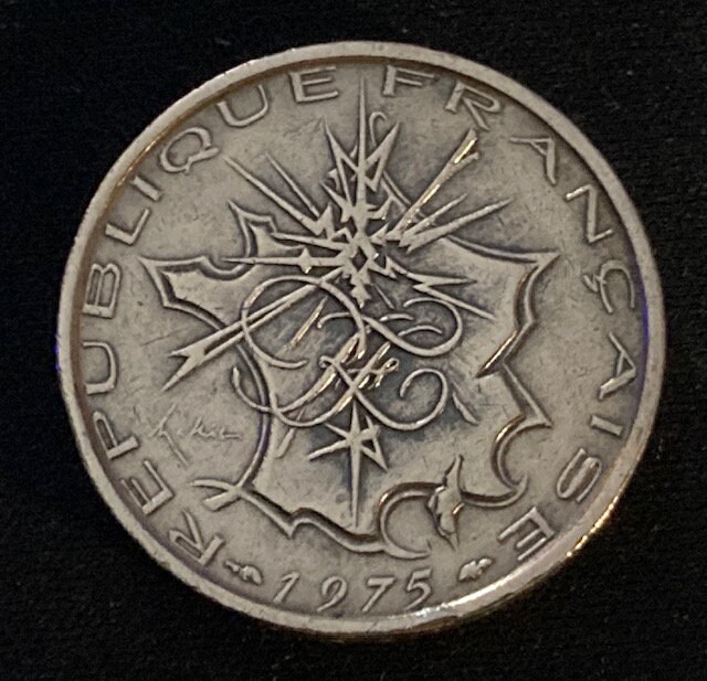 Authentic 1975 10 Francs Coin From France - A Numismatic