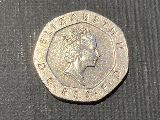 1996年イギリスの20ペンス硬貨 - Etsy 日本