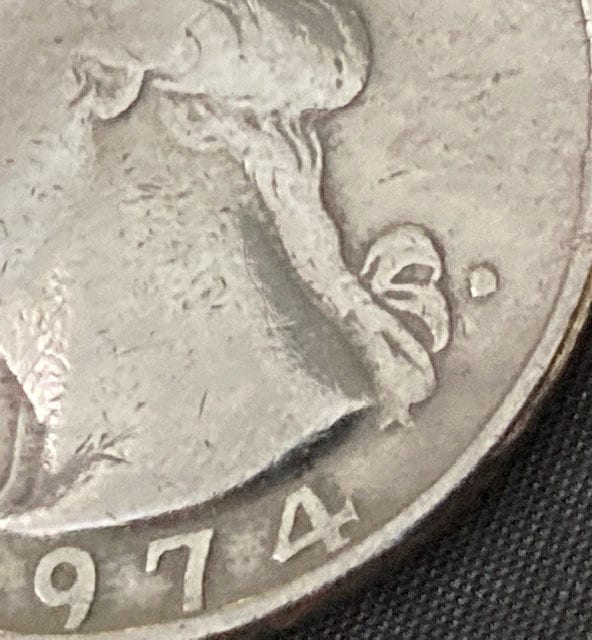 1974 QUARTER ERROR NO MINT MARK visual data 8