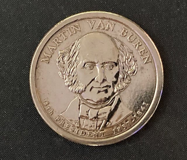 マーティン・ヴァン・ビューレン大統領1ドル大統領硬貨　アンティークコイン 第8代アメリカ大統領マーティン・ヴァンビューレン記念1ドル硬貨