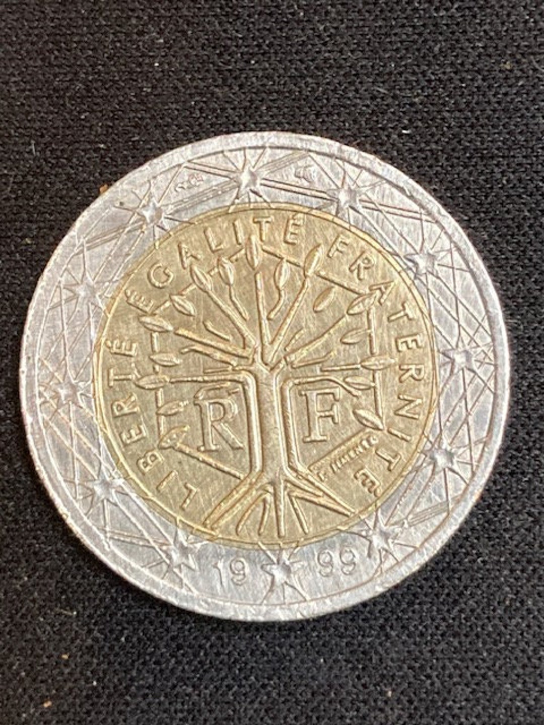 1999年 2ユーロ硬貨 フランス - 非常に希少なコレクターズ