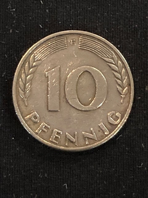 1950 F German 10 Pfennig - Bundesrepublik Deutschland | eBay