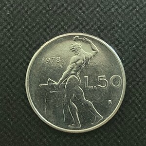 1978年イタリア50リラ硬貨 - イタリア貨幣収集品 - Etsy 日本