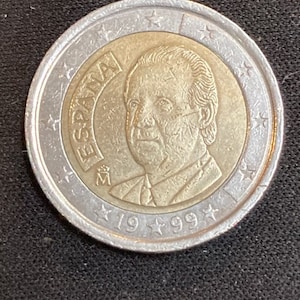 1999年スペイン2ユーロ硬貨 - 記念スペイン通貨コレクション - Etsy 日本