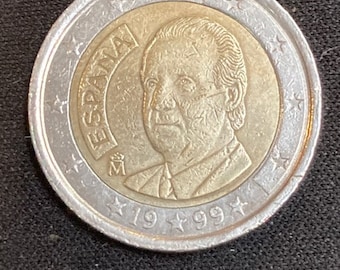 1999年　ヨーロッパ通貨統合記念コイン　2セット 2 euromunt Espana 1999 - verzamelobject herdenkingsmunt in