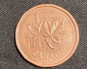 1982 One Cent Coin Canada - Canadian Penny Collectible