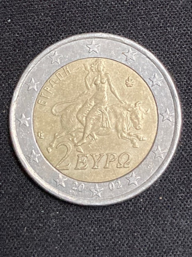 Zeldzame 2 Euromunt Griekenland 2002 Met Muntteken S Limited Zeldzame 2 Euromunt Griekenland 2002 Met Muntteken S Limited
