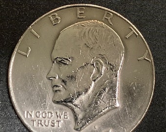 1977 Eisenhower Dollar Coin - Vintage US Currency Collectible