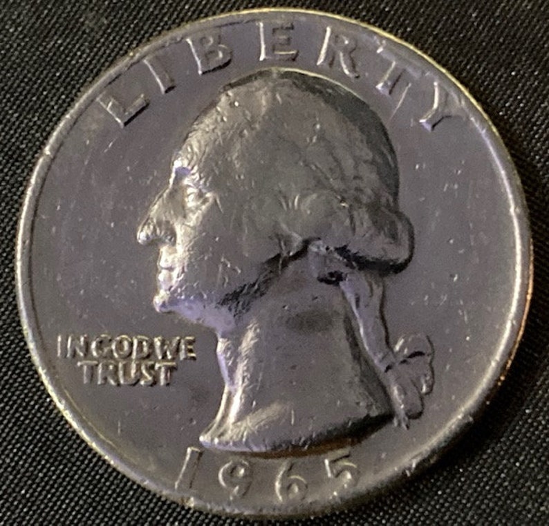Highly Soughtafter 1965 Washington Quarter Coin Etsy