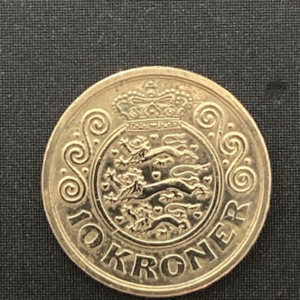 2001 10 Kroner Denmark Coin - Danish Collectible Currency