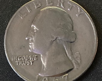1967 年ワシントン クォーター コイン - 過去からの本物の米国