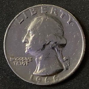 アメリカより、大変人気の1966年ワシントンクォーターコイン