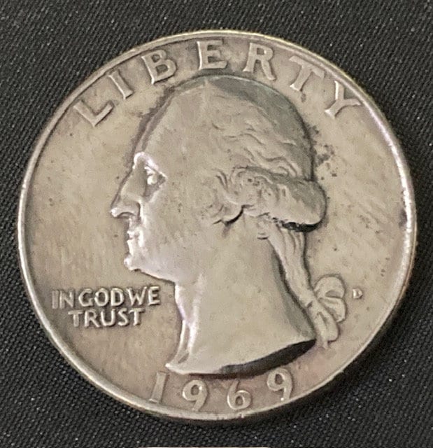 アメリカから、非常に人気の高い1969年Dミントマークワシントン