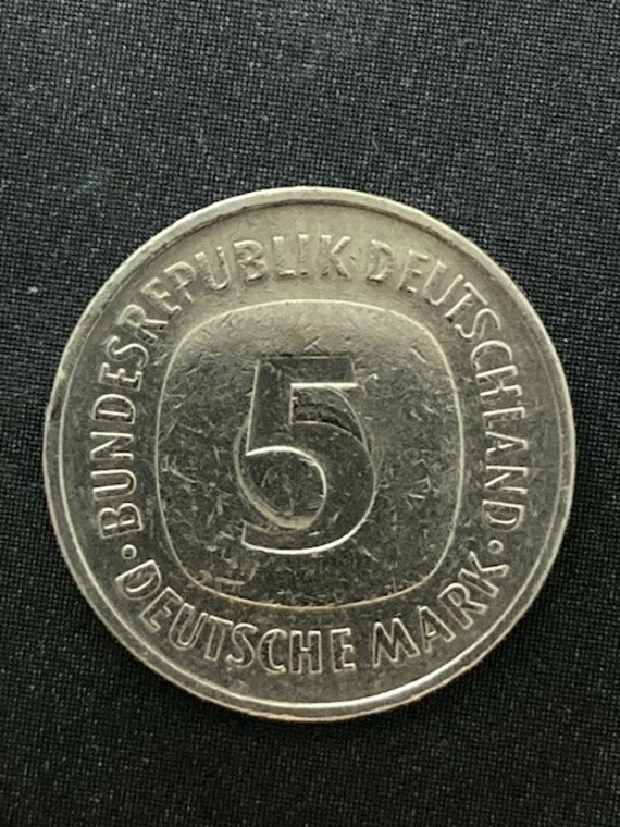 1975 ドイツ　5マルクコイン 1975F ドイツ 5 ドイツマルク コイン - 歴史的な貨幣収集品