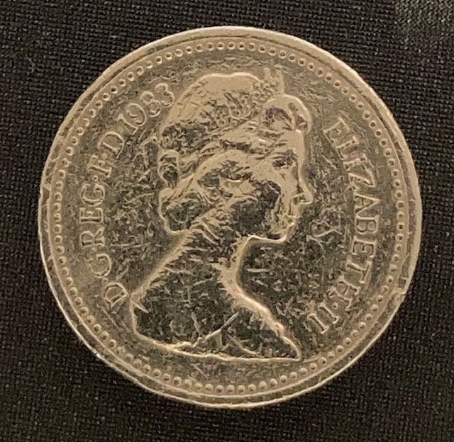 Rare 1983 One-pound Coin Queen Elizabeth II Error Coin