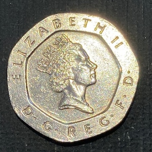 1993年イギリスの20ペンス硬貨 - 驚異的な貨幣の宝 - Etsy 日本