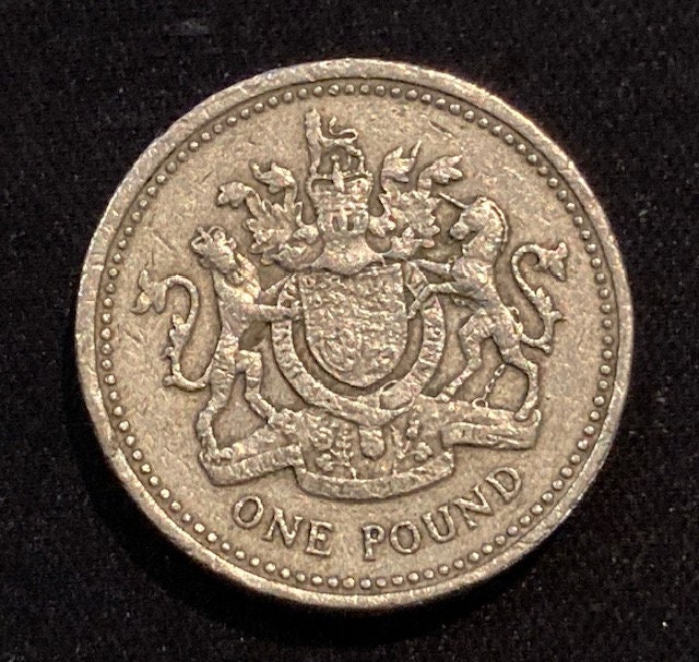 1993 年 1 ポンド硬貨 イギリス - レア エラー コイン - 「Decus