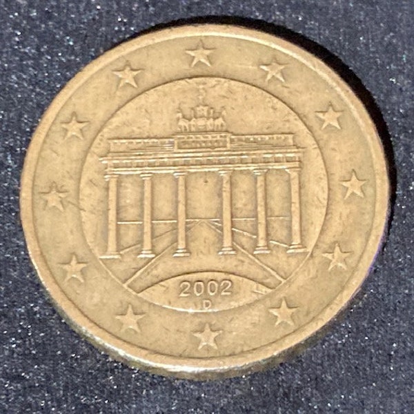 2002D 50 Euro Cent Coin - Germany