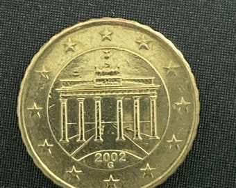 2002G Germany 10 Cents Euro Coin - Commemorative Collectible