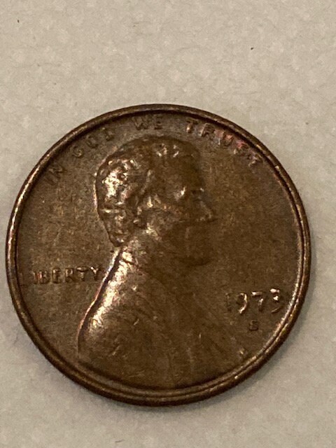希少で収集価値のある 1973 年 S ミント マーク リンカーン ペニー米国 
