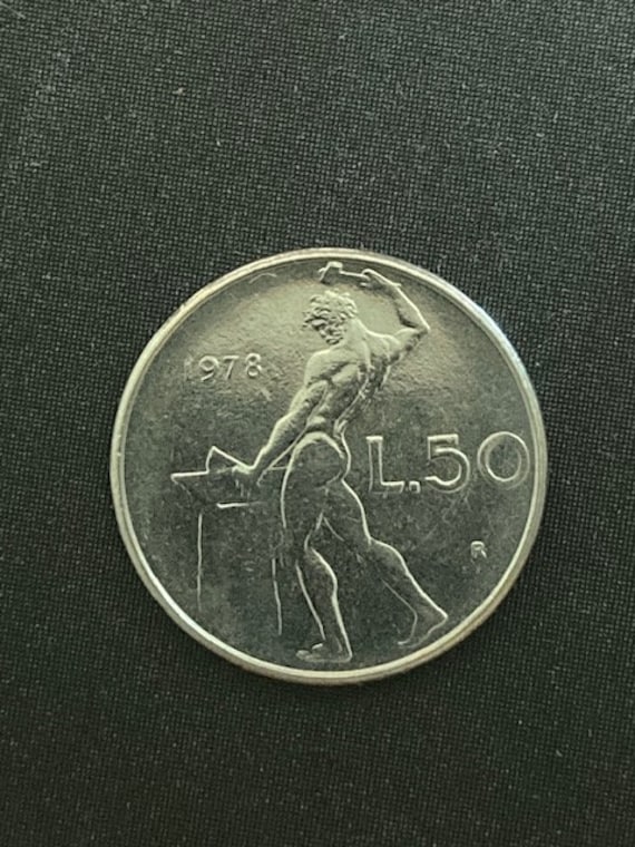1978年イタリア50リラ硬貨 - イタリア貨幣収集品 - Etsy 日本