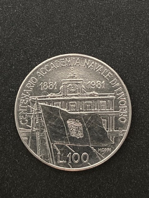 Centenario Accademia Navale LI - MONETA 100 Lire Repubblica