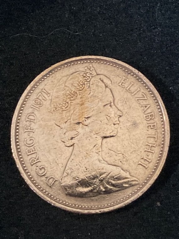 大人気の 1971 Two Pence New Pence Queen Elizabeth Coin - British コレクション
