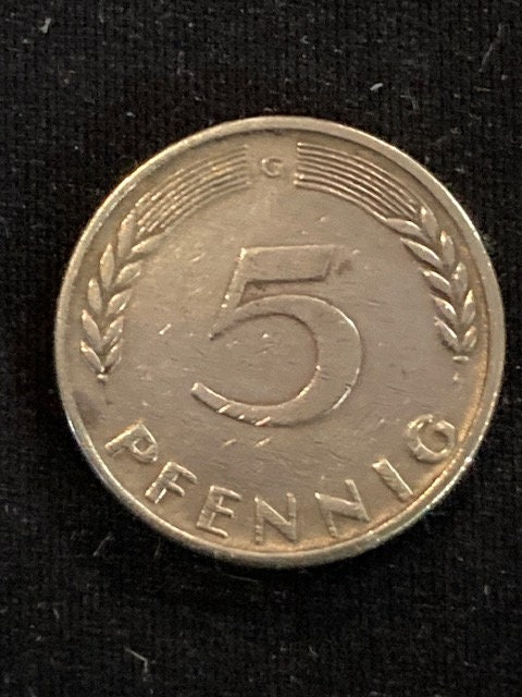 1950年 ドイツ 5ペニヒ 硬貨 1950年 ドイツ 5ペニヒ 硬貨 - メルカリ