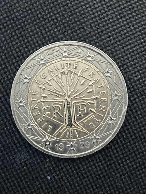 1999年 2ユーロ硬貨 フランス - 記念収集通貨 - Etsy 日本