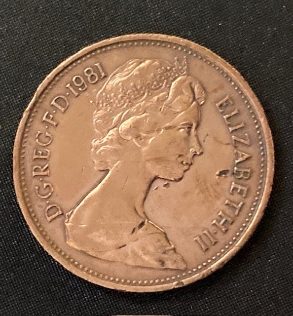 1981年 イギリス 2ペンス コイン エリザベス2世 1981年 2ペンス ニューペンス エリザベス2世女王 英国 - Etsy 日本