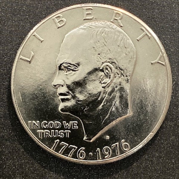 1776-1976 Eisenhower One Dollar Coin - D Mint Mark - Bicentennial Collectible