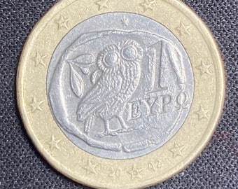 Coin 1 Euro Greece 2002 moneta 1 euro Grecia 2002 with S -  Italia