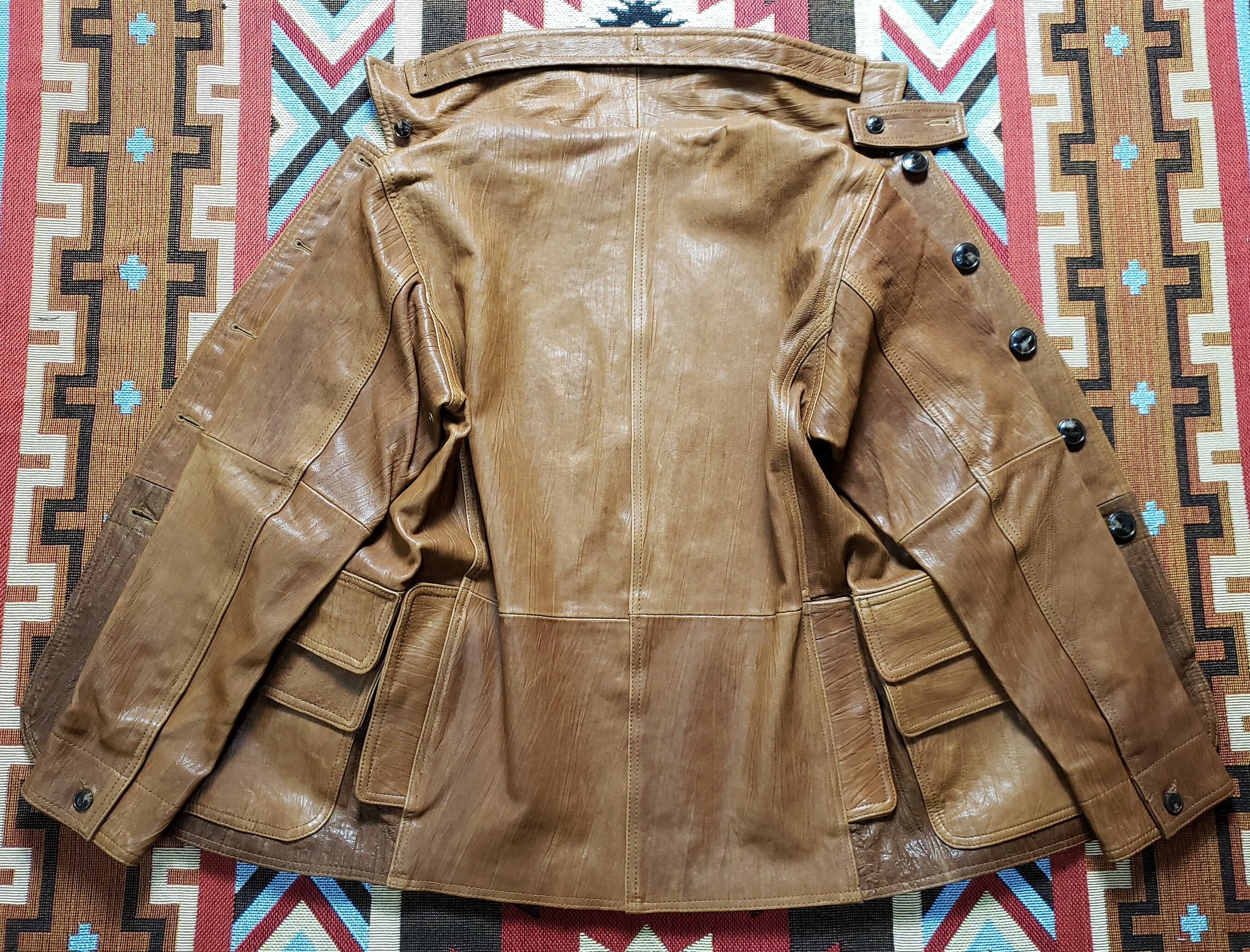 RRLダブルRL leather jac.1990s dead stock Double RL RRL Ralph Lauren Vintage Utility Hunting Shooting