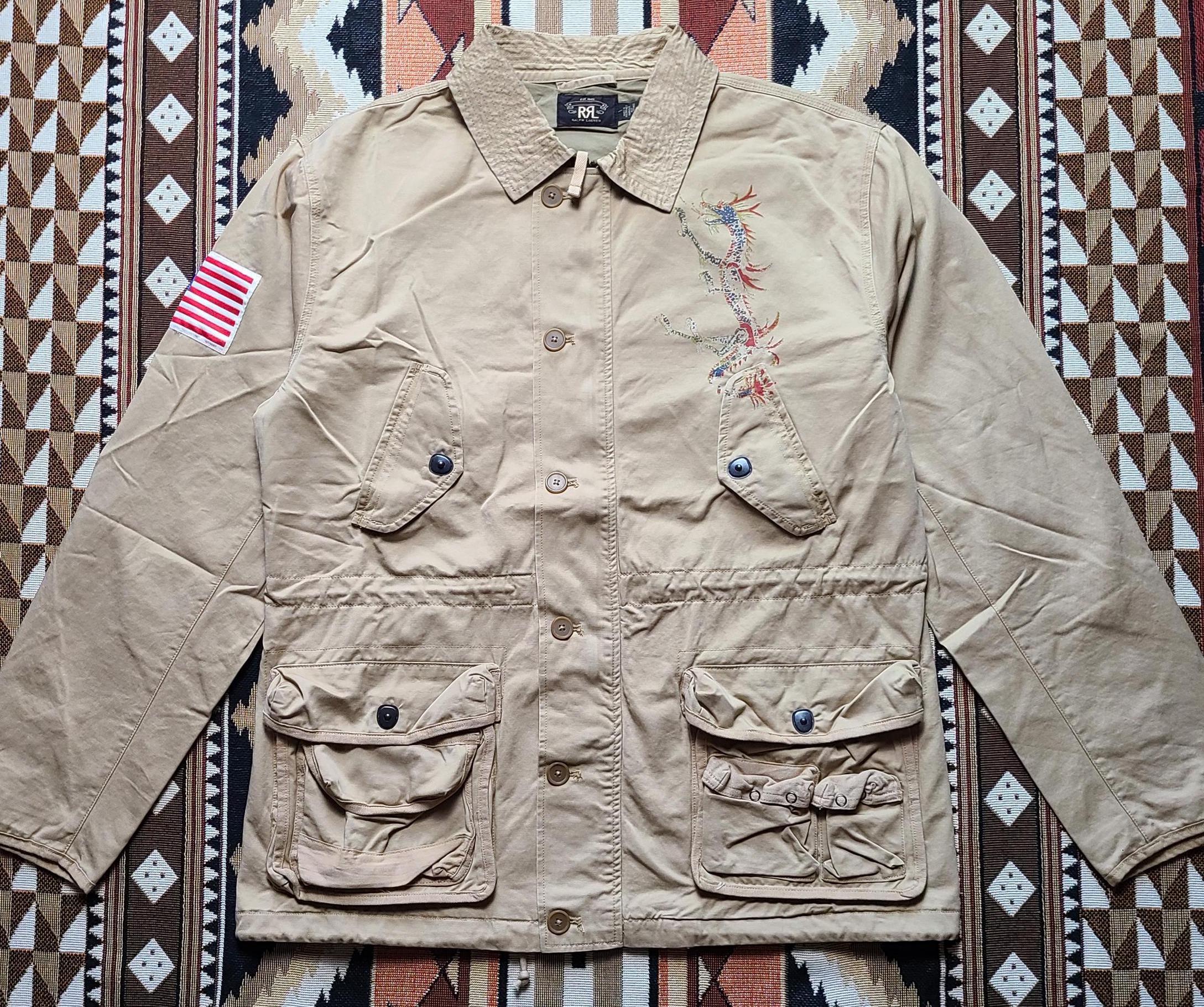 Vintage RRL Ralph Lauren Dragon M65 Field Jacket, US Military Vintage RRL Ralph Lauren Dragon M65 Field Jacket, US Military