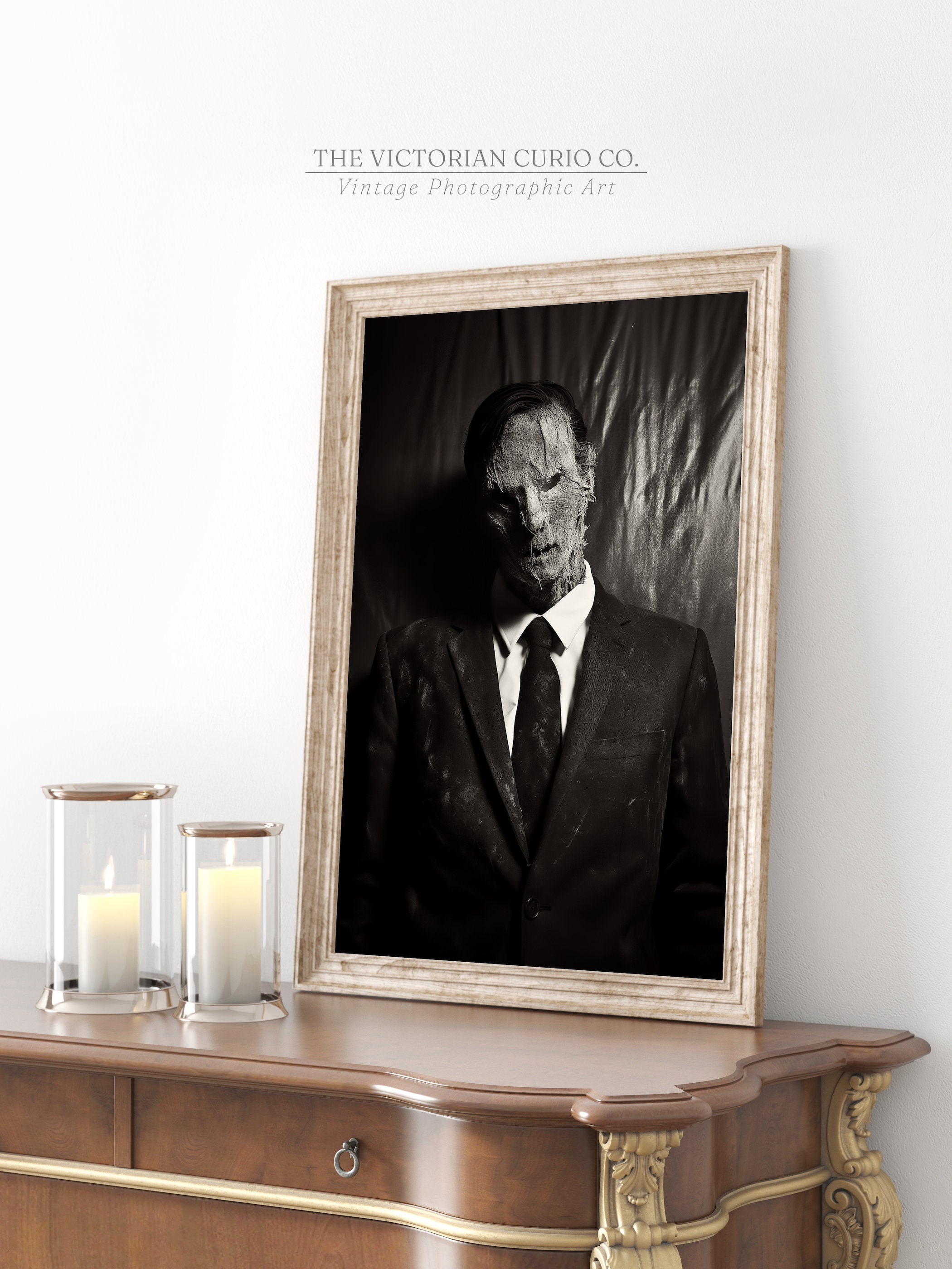 Frightening Plaster Man Poster, PRINTABLE Creepy Entity Art, Possessed ...