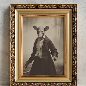 Gothic Rat Vintage Poster, PRINTABLE Spooky Rodent Photograph, Macabre Wall Decor, Animal Lover Gift, Creepy Art, Eerie Home Aesthetic Print