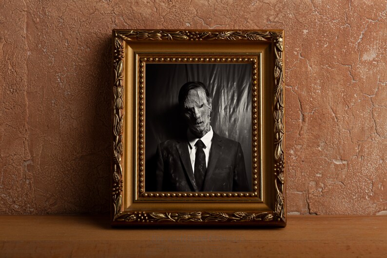 Frightening Plaster Man Poster, PRINTABLE Creepy Entity Art, Possessed