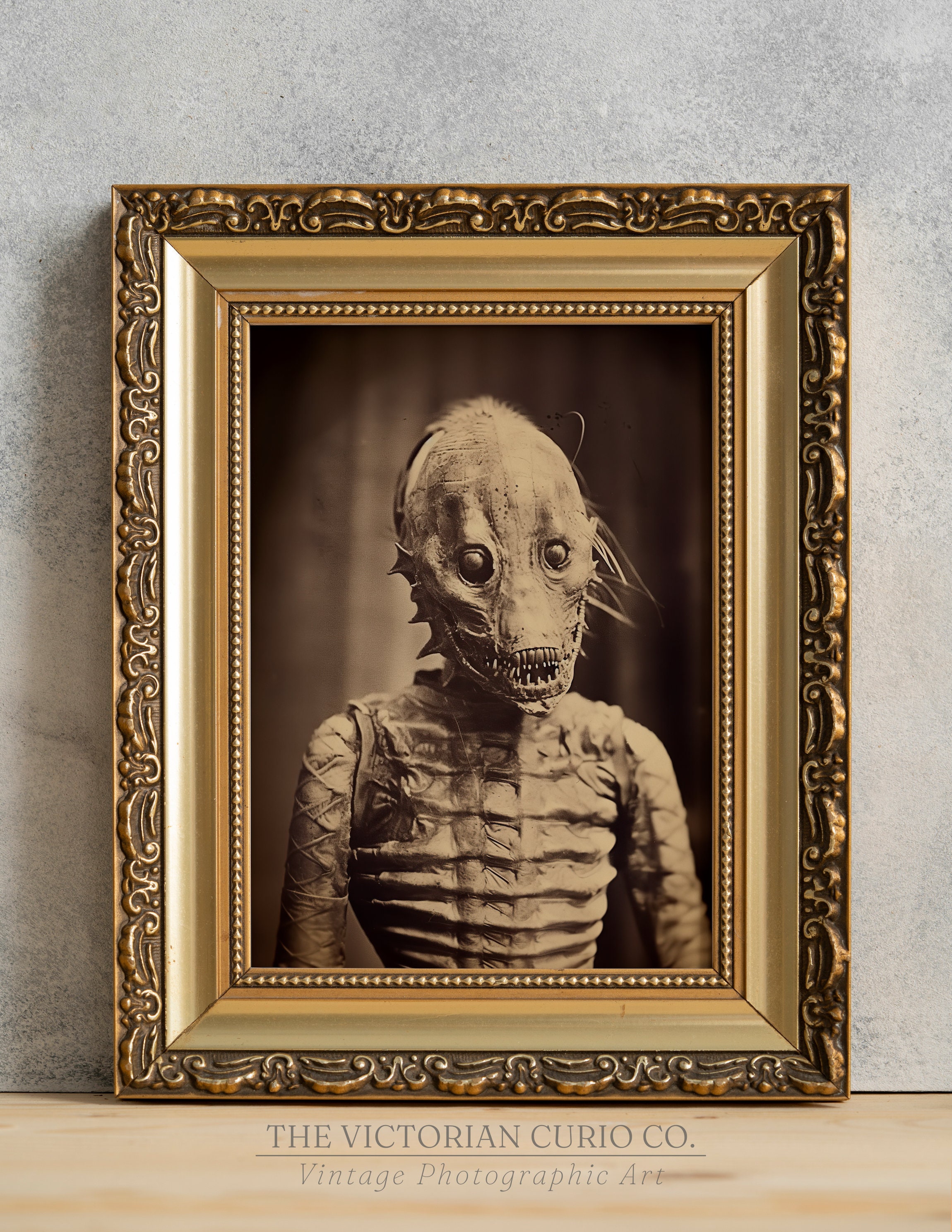 Grotesque Insectoid Vintage Poster, PRINTABLE Victorian Alien Art, Weird Creepy Print, Retro Goth Horror Wall Decor