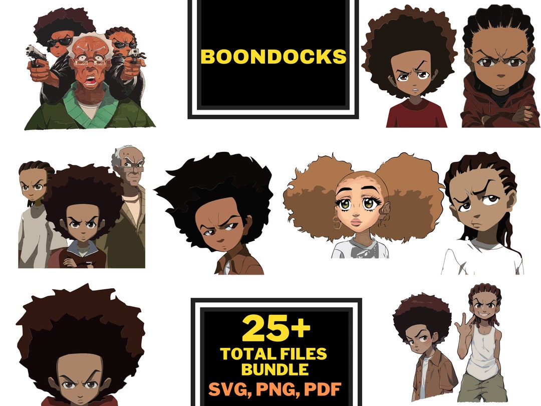 Buy 25 Total Files Boondocks SVG Bundle Riley Freeman SVG Anime Online