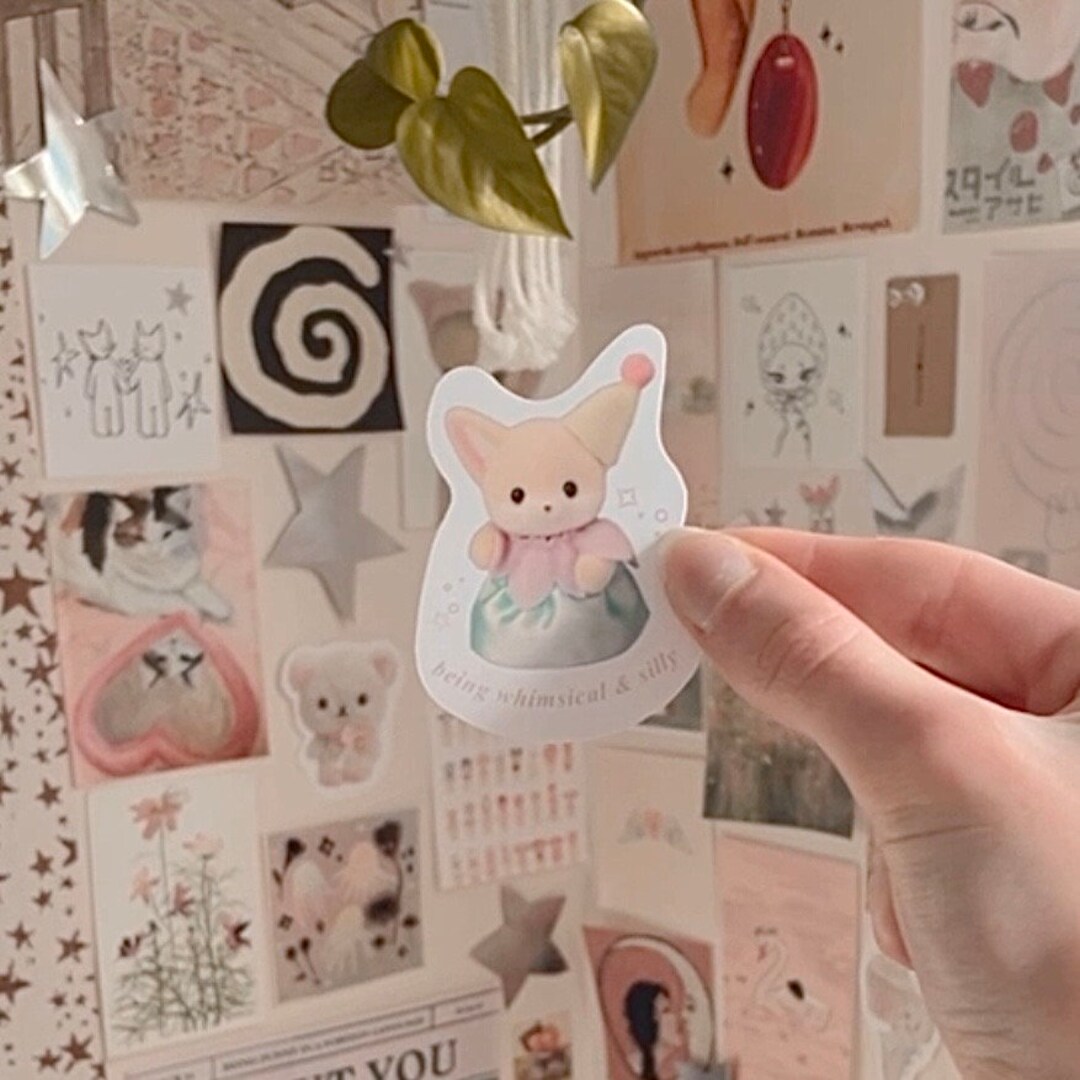 Whimsy Sticker Trend Whimsical and Silly Sticker | Coquette Sticker | Aesthetic Sticker ...